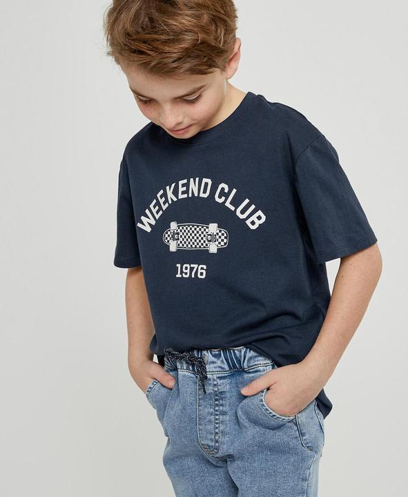 Immagine prodotto La Redoute Collections T-shirt con scollo rotondo e stampa sul davanti (140)