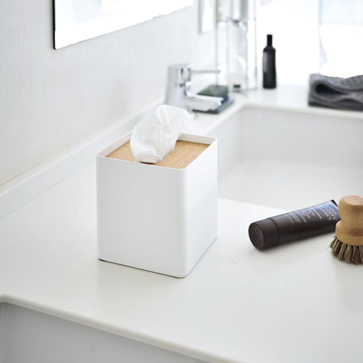 Actual product image Yamazaki Handkerchief box, square RIN