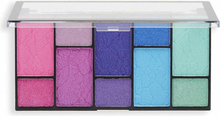 Makeup Revolution Palette mit Lidschatten Revolution Make Up Reloaded Dimension Vivid passion (58x22x12mm Silver)