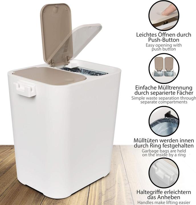 Produktbild Onvaya Mülltrennsystem Ben (18 l)