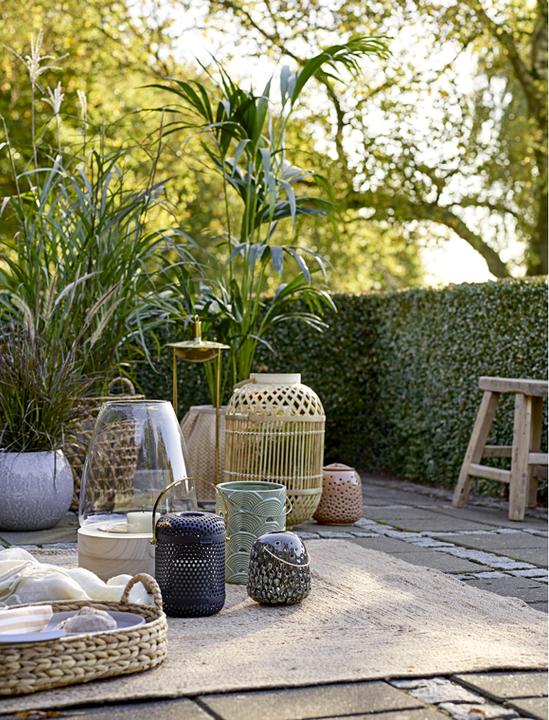 Produktbild Bloomingville Lantern, Green, Ceramic (1 x)