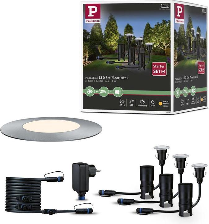 Actual product image Paulmann Plug & Shine basic set (95 lm, IP65)