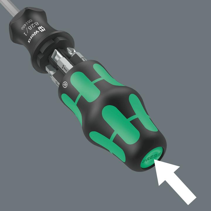 Actual product image Wera Kraftform Kompakt 27 Imperial Set 1 (1 x 1.2x6.5x25, PH1 x 25 mm, 1 x 2 x 25 mm, 1 x PH 2 x 25 mm, slot 1 x 5.5 x 25 mm)