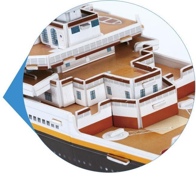 Actual product image Cubicfun Cubic Fun 3D Puzzle Titanic Large (113 pieces)