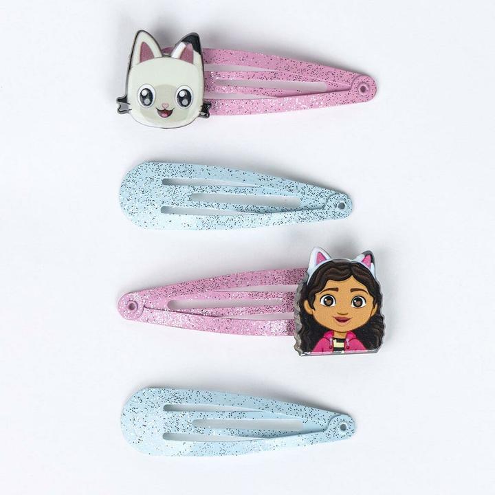 Actual product image Gabby's Dollhouse Hair clips 4 pieces pink (4 pcs.)