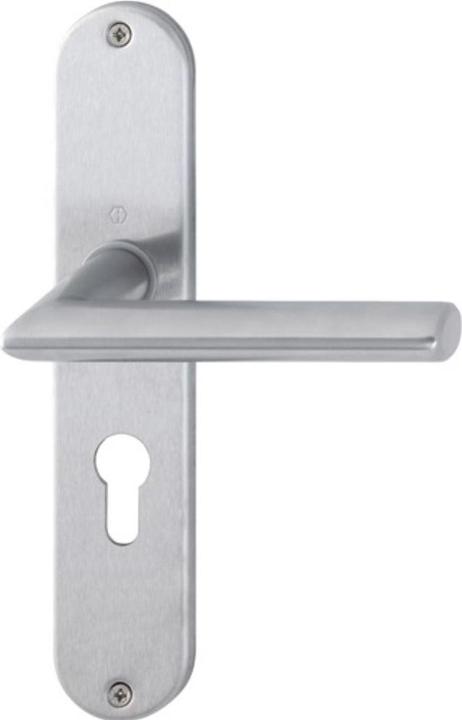 Actual product image Hoppe Long plate set Stockholm E1140Z/302 stainless steel F69 PZ 72 mm DIN left / right (Door handle)