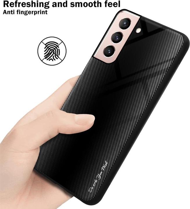 Actual product image Cadorabo TPU Striped Glass Cover (Samsung Galaxy S21 5G)