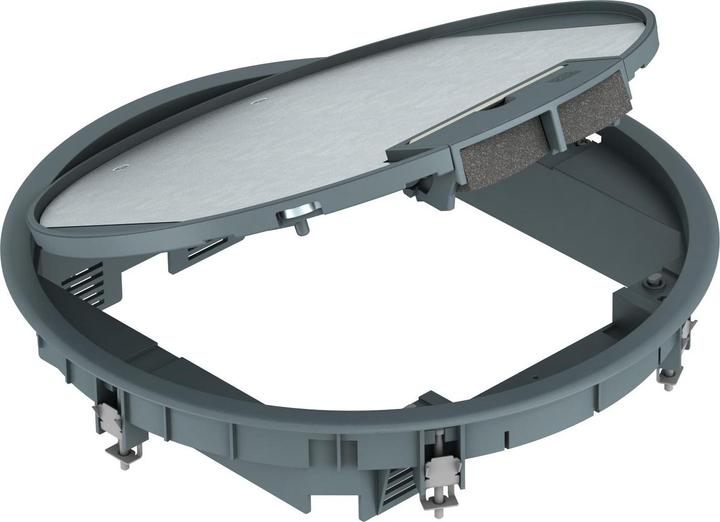 Produktbild OBO Bettermann GESR9 U 7011 Geräteeinsatz f.Unimontage 324x61 PA eisengrau 740552