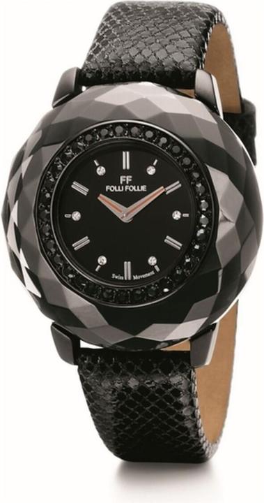 Folli Follie Ladies' Watch WF0E046SSK BLACK (Ã˜ 38 mm) (38 mm)