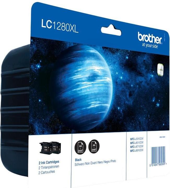 Actual product image Brother Lc-1280xl Twin Pack Blister Blister Blister (FC)