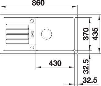 Produktbild Blanco Favum XL 6 S (86 cm, 43.50 cm)