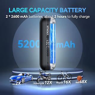 Actual product image Cycplus Air pump A2