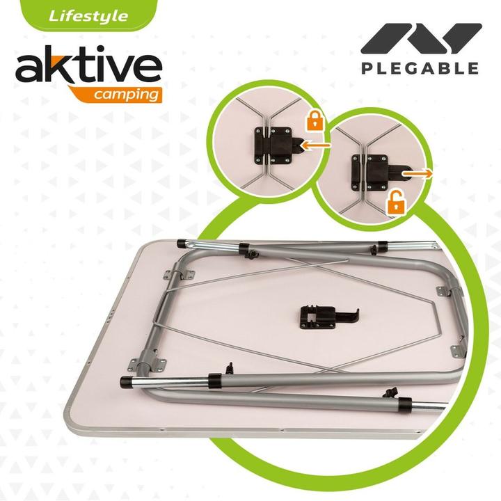 Produktbild Aktive Tisch Biegsam Camping 80 x 69 x 60 cm