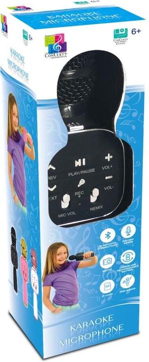 Amuuso Karaoke Microphone-Black - 6.6X5.9X22.8 Cm