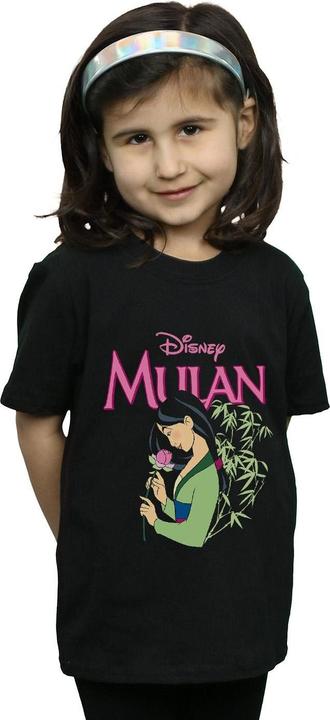 Actual product image Disney Girls Mulan Pink Magnolia Cotton T-Shirt (152, 158)