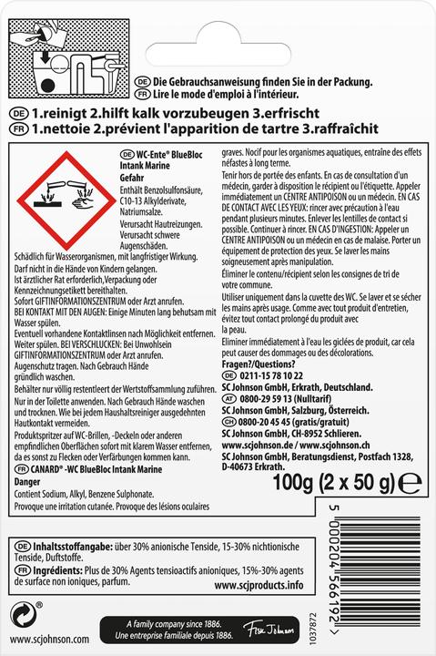 Actual product image WC-Ente Blue Bloc Intank
