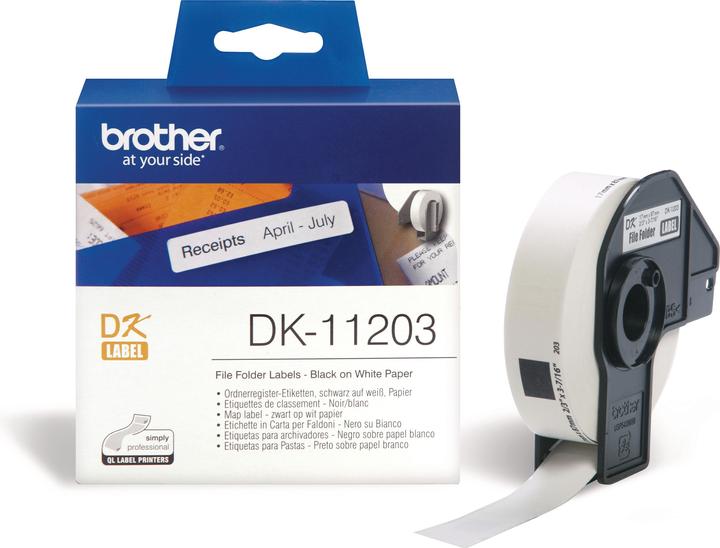 Brother DK-11203 Etichette per cartelle di file