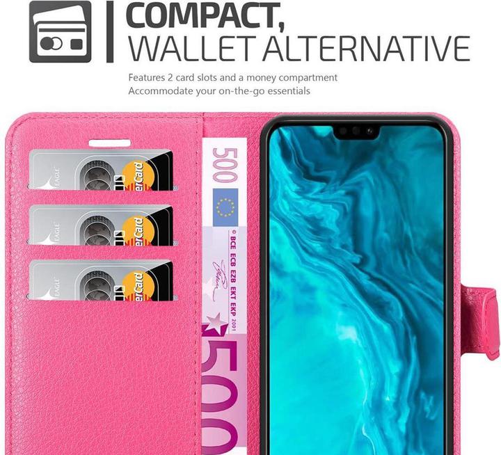Actual product image Cadorabo Book with stand function cover (Honor 9X Lite)