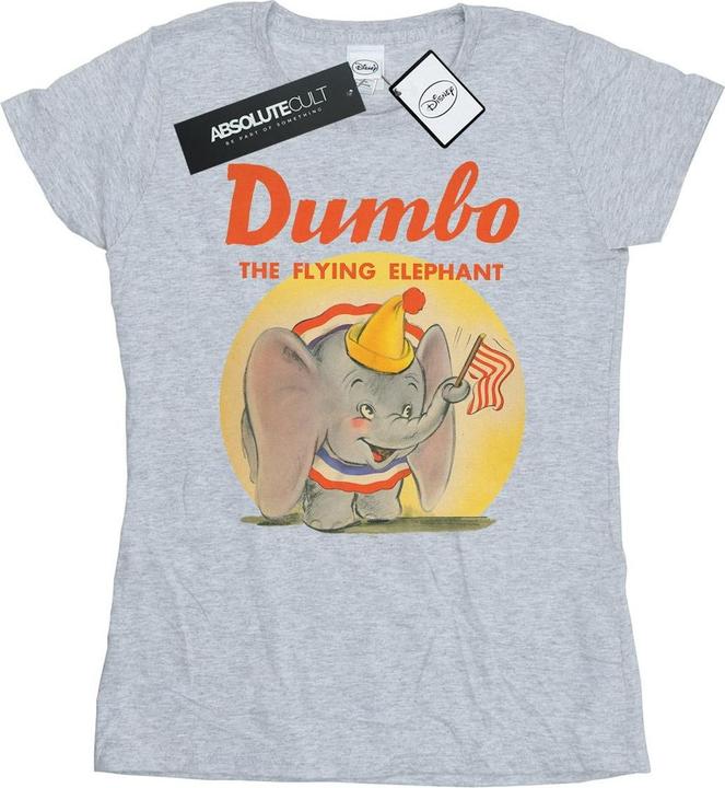 Actual product image Disney Womens/Ladies Dumbo Flying Elephant Cotton T-Shirt (L)