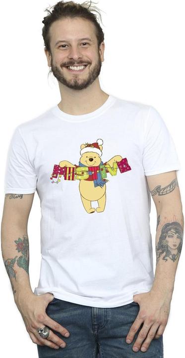 Actual product image Disney Mens Winnie The Pooh Festive T-Shirt (XL)