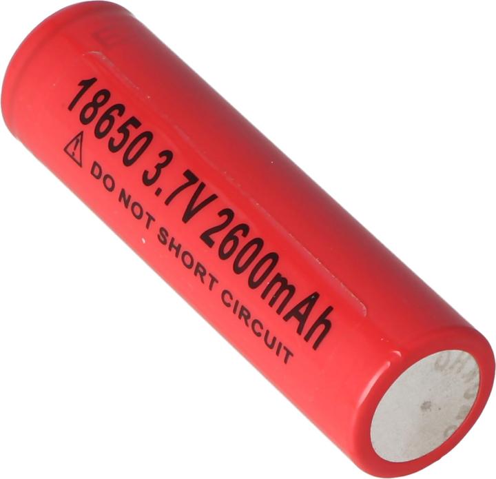Actual product image Sanyo UR18650NSX battery (positive terminal slightly protruding) (1 pcs., 18650, 2600 mAh)