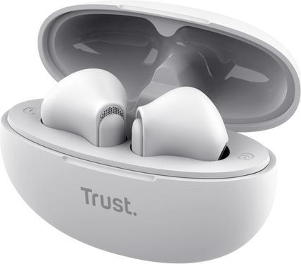 Productafbeelding Trust Yavi Bt Enc Oortelefoon Wit (ANC, 6 h, Bedraad)