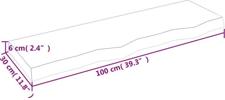 Actual product image VidaXL Emerald (100 x 30 x 6 cm)