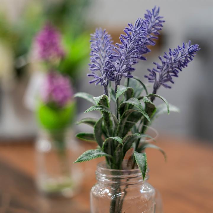 Produktbild NTK-Collection Kunstblume Lavendel in Glaskrug (19 cm)