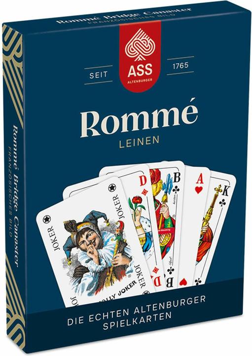 Actual product image Cartamundi Romme 2x55 cards linen French picture FSC (German)