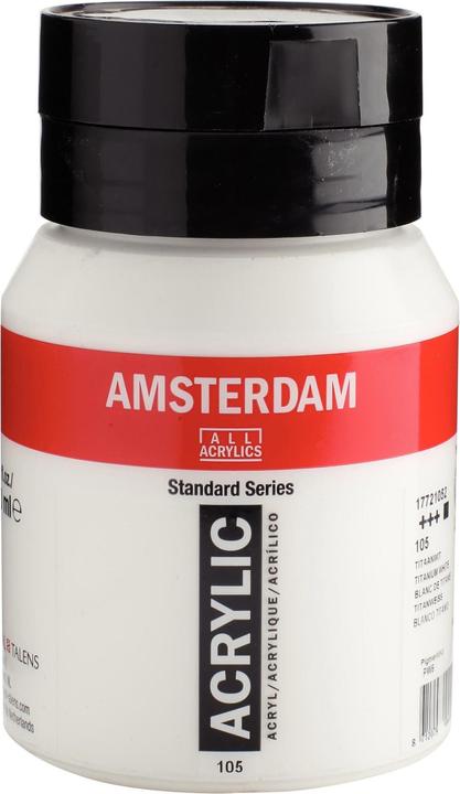 Actual product image Talens Acrylic paint (White, Titanium white, 500 ml)