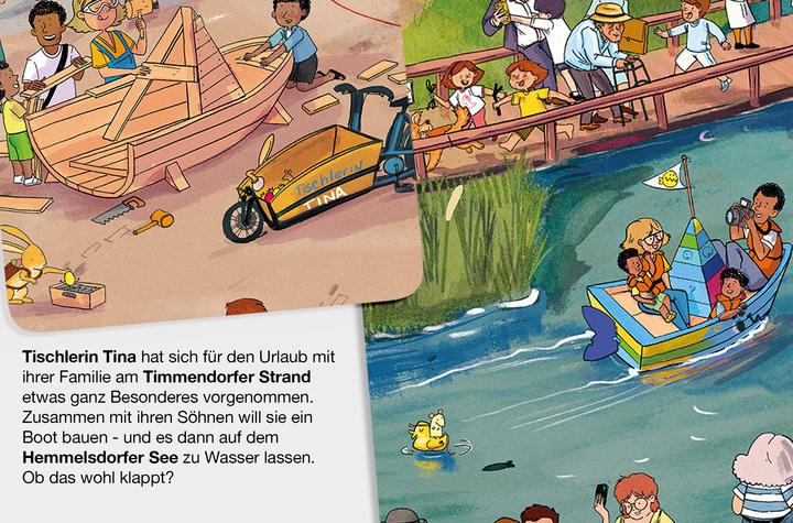 Produktbild Das Timmendorfer Strand Wimmelbuch (Deutsch, Jannes Weber, Johannes Schimmsel, Larysa Maliush, 2025)