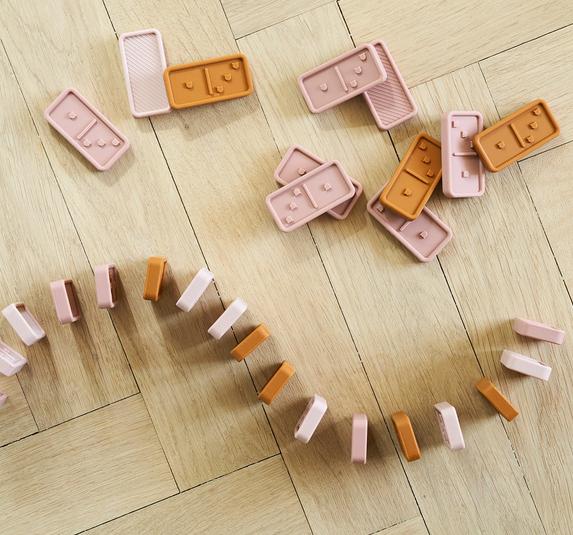 Actual product image Liewood Domino game Dodo % silicone rose
