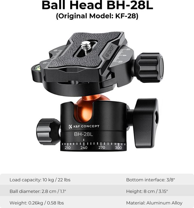Image du produit K&F Concept K234A6 (Métal)
