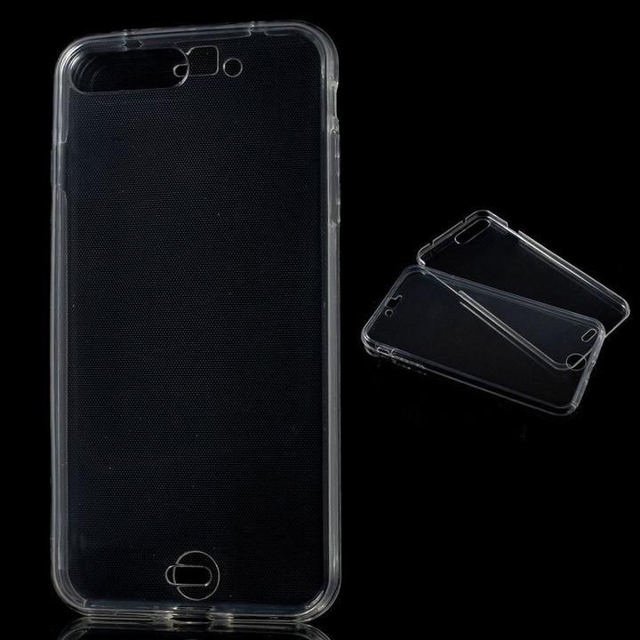 Produktbild König Design Apple iPhone 8 Plus Full Body 360 Silikon Schutzhülle Handyhülle Case Hülle Klar (Apple iPhone 8 Plus)