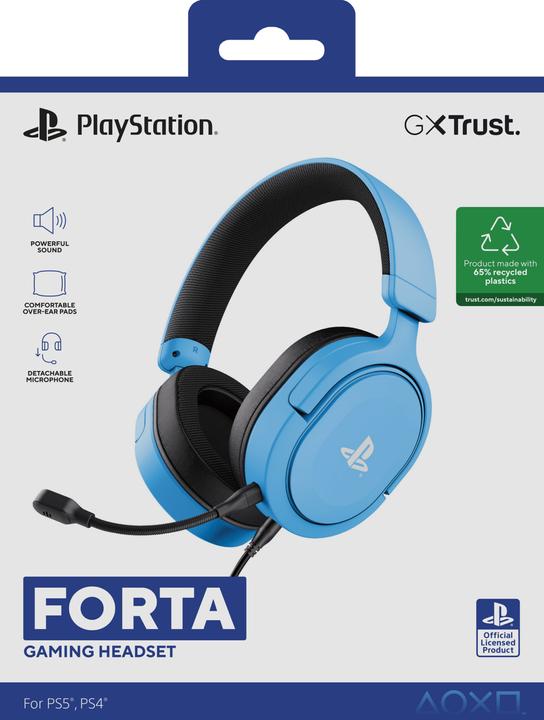Immagine prodotto Trust GXT498B FORTA CUFFIE PS5 BLU (Cablato)