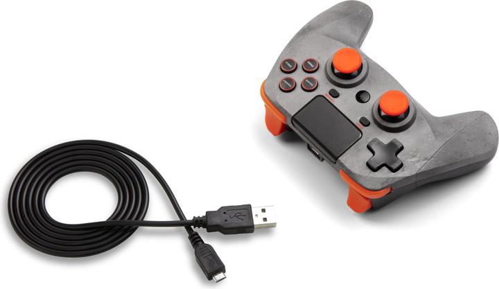 Image du produit Snakebyte Pad 4 S Wireless PS4 Controller - gris orange (PC, PS4)