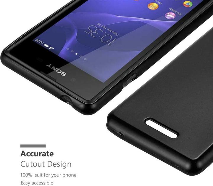 Image du produit Cadorabo Couverture métallique mate TPU (Sony Xperia E3)