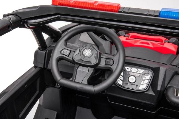 Immagine prodotto Es-toys Kinderfahrzeug schwarz – Elektro Auto „Com 18“ – 24V7A Akku, 4x Motoren - Allrad + 2 Sitzer