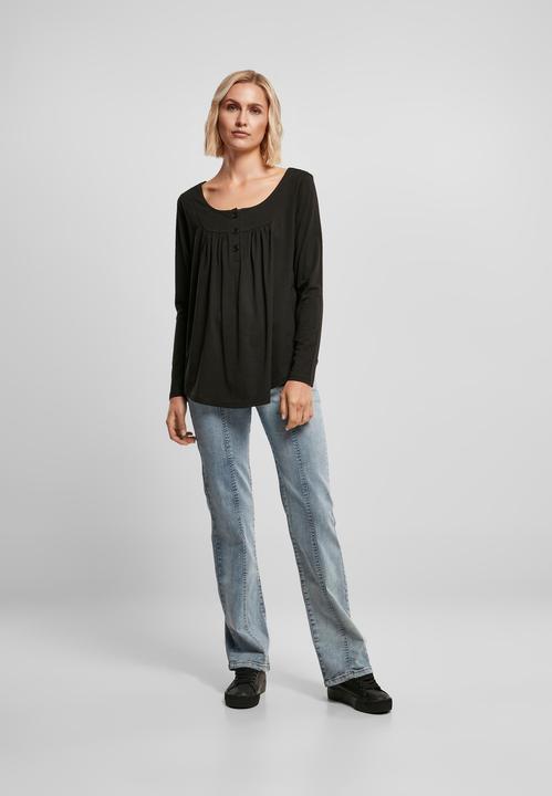Produktbild Urban Classics Ladies Viscose Button Up Longsleeve (S)