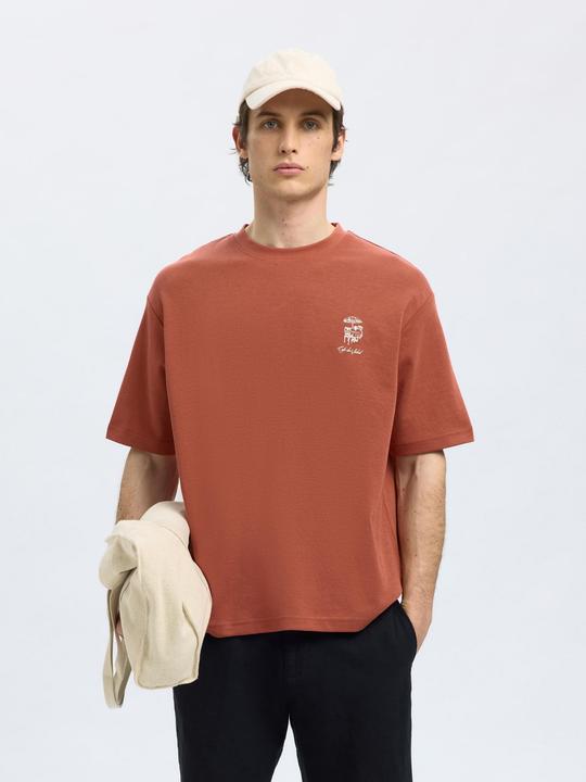 Actual product image Selected Homme Loose Fit Print T-Shirt (XL)