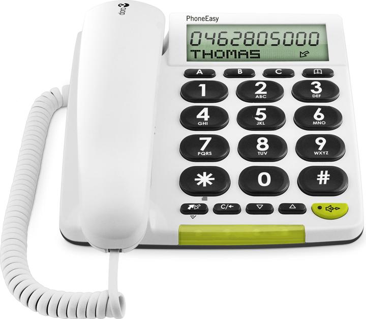 Produktbild Doro PhoneEasy 312cs Analog telephone Caller ID White