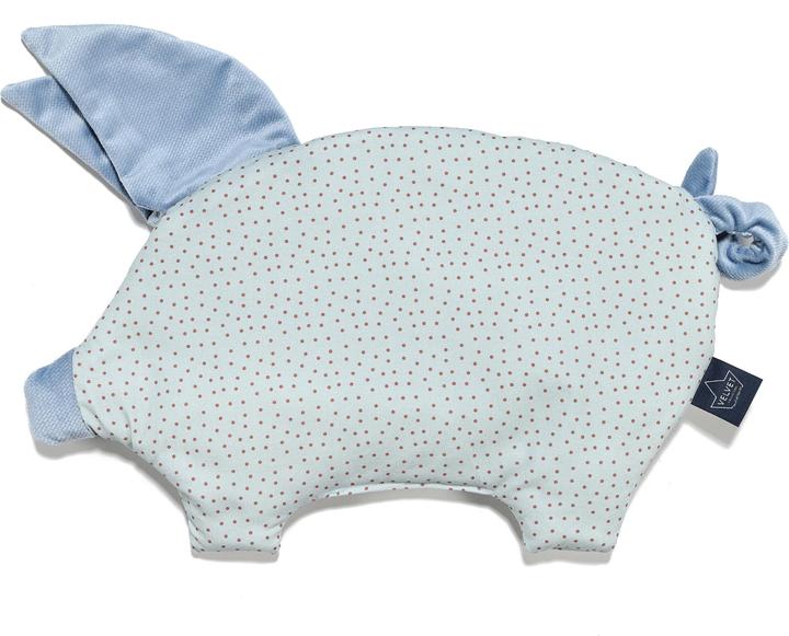 Produktbild La Millou Babynest |Premium Baumwolle-Velvet|Inklusiv Sleepy Pig Kissen |Heart Beat Blue
