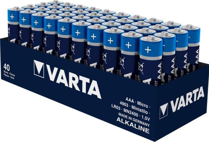 Immagine prodotto Varta Micro (AAA) Batteria Alkali-Ma (40 pz., AAA, 1260 mAh)