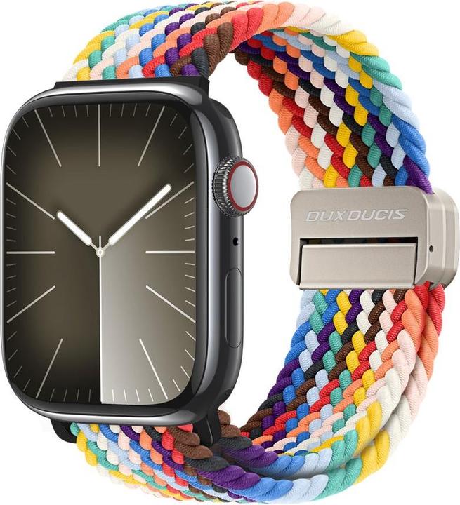 Dux Ducis Mixture Pro Armband Apple Watch 38mm/40mm/41mm - Regenbogen (38 mm, 40 mm, 41 mm, Nylon, Apple Watch Series 2, Apple Watch Series 1, Apple Watch Series 3, Apple Watch Series 4, Apple Watch Series 5, Apple Watch Series 6, Apple Watch Series 7, Apple Watch Series 8, Apple Watch Series 9, Apple Watch SE)