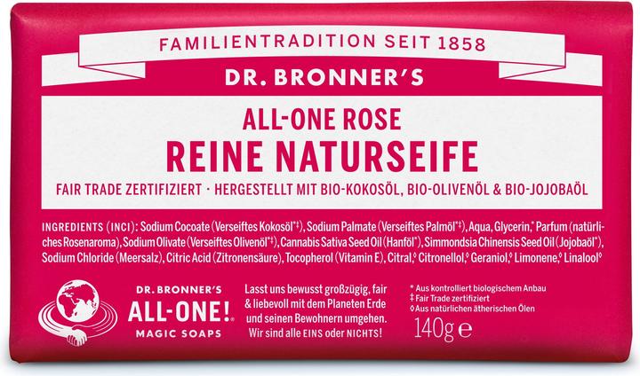 Produktbild Dr. Bronner's All-One Rose (Hartseife)