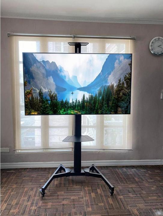 Image du produit Techly TV Trolley pour LCD LED TV 37-70pouces 93-177cm noir avec étagère (70", 50 kg)