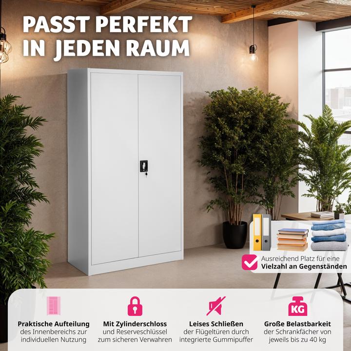 Immagine prodotto tectake Armadio (80 x 40 x 180 cm)