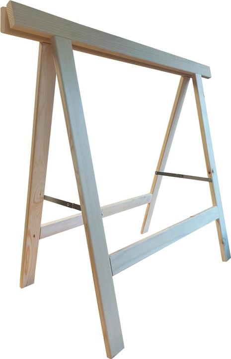 Image du produit Holz Zollhaus Échelle double en sapin 90 x 80 cm, couleur naturelle (Échelle deux plans, 91 cm)