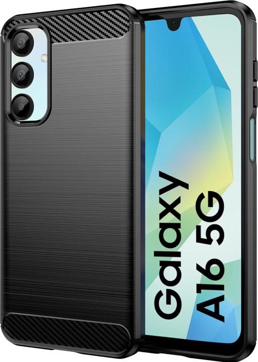 Produktbild Screenguard Samsung Galaxy A16 5G Hülle Carbon Brushed Soft TPU (Samsung Galaxy A16 5G)