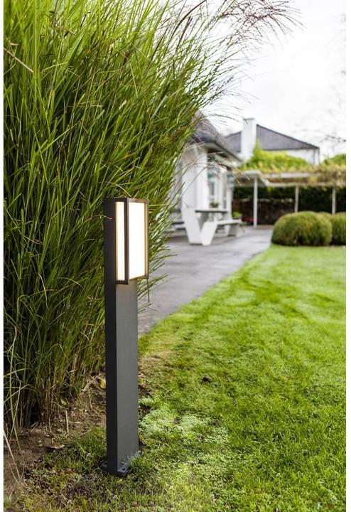 Actual product image Lutec LED outdoor floor lamp Qubo (1100 lm, IP54)